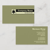 エッジラベル – グリーンブラウン999966 名刺 (正面/裏面)