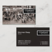 エッジラベル – ステーションコンコースパディントンロンドン 名刺 (正面/裏面)