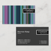 エッジラベル-ストライプ02 名刺 (正面/裏面)