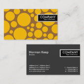 エッジラベル – スポットライト – 茶色の琥珀 名刺 (正面/裏面)