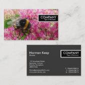 エッジラベル – セダム上ののまわりに 名刺 (正面/裏面)