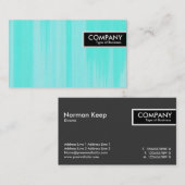 エッジラベル-ターコイズ絵を描キャンバス 名刺 (正面/裏面)