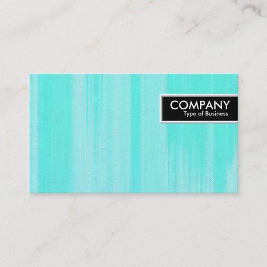 エッジラベル-ターコイズ絵を描キャンバス 名刺 (正面)