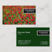 エッジラベル – チューリップのベッド 名刺 (正面/裏面)