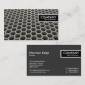 エッジラベル – ハニカム透視投影（暖） 名刺 (正面/裏面)