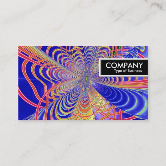 エッジラベル – フラクタル抽象芸術061012d 名刺 (正面)