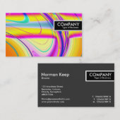 エッジラベル – フラクタル抽象芸術061012f 名刺 (正面/裏面)