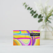 エッジラベル – フラクタル抽象芸術061012f 名刺 (スタンド正面)