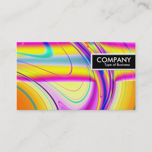 エッジラベル – フラクタル抽象芸術061012f 名刺 (正面)