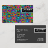 エッジラベル – フラクタル抽象芸術191111a 名刺 (正面/裏面)