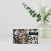 エッジラベル – フリーマーケットきらきら光る 名刺 (スタンド正面)