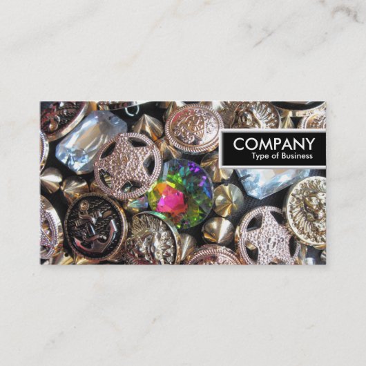 エッジラベル – フリーマーケットきらきら光る 名刺 (正面)