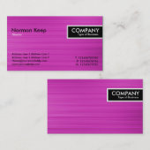 エッジラベル – ブラシ付きマゼンタテクスチャ 名刺 (正面/裏面)