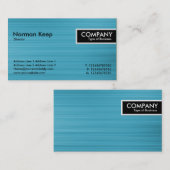 エッジラベル – ブラシ付きライトブルーテクスチャ 名刺 (正面/裏面)