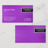 エッジラベル – ブラシ付き紫色のテクスチャ 名刺 (正面/裏面)