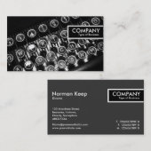 エッジラベル-ヴィンテージタイプライター 名刺 (正面/裏面)