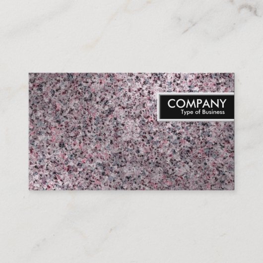 エッジラベル – 暖色花崗岩 名刺 (正面)