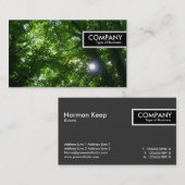 エッジラベル – 木の太陽 名刺 (正面/裏面)