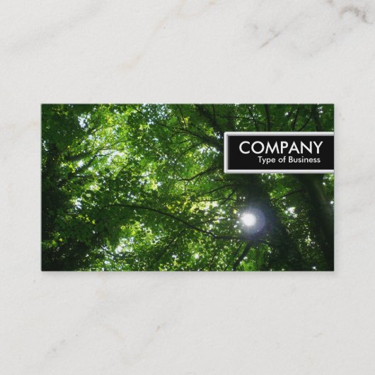エッジラベル – 木の太陽 名刺 (正面)