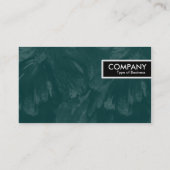 エッジラベル – 濃い緑のブラシ仕上げテクスチャII 名刺 (裏面)