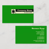 エッジラベル – 緑009900 名刺 (正面/裏面)