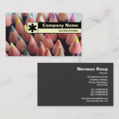 エッジラベル - 色鉛筆 名刺 (正面/裏面)