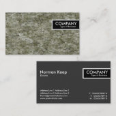 エッジラベル – 花崗岩 名刺 (正面/裏面)