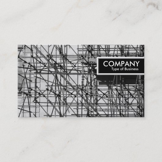 エッジラベル – 足場 名刺 (正面)