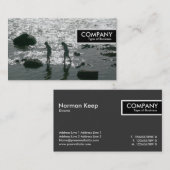 エッジラベル – 踏み石 名刺 (正面/裏面)