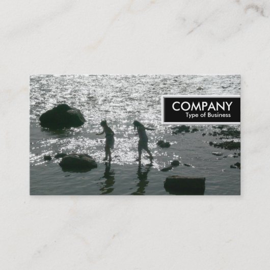 エッジラベル – 踏み石 名刺 (正面)