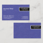 エッジラベル – 青い絵を描紙テクスチャ 名刺 (正面/裏面)