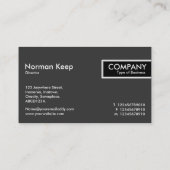 エッジラベル- Woodland Canopy 名刺 (裏面)