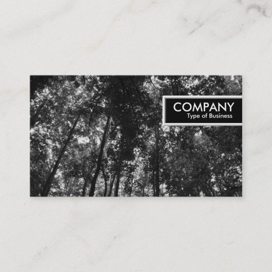 エッジラベル- Woodland Canopy 01 BW 名刺 (正面)