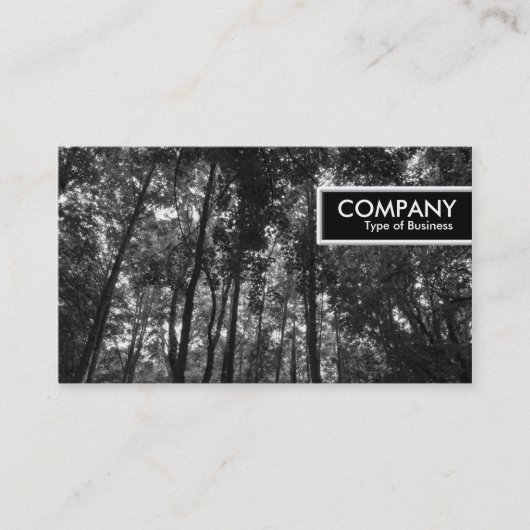 エッジラベル- Woodland Canopy 02 BW 名刺 (正面)