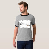 エッジングが付いている人のTシャツ Tシャツ (正面フル)