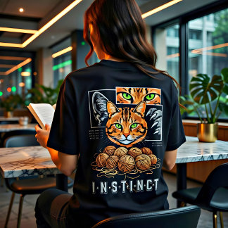 エッジーな本能 猫好き ストリートウェア ギフト Tシャツ