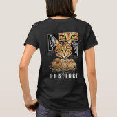 エッジーな本能 猫好き ストリートウェア ギフト Tシャツ (裏面)