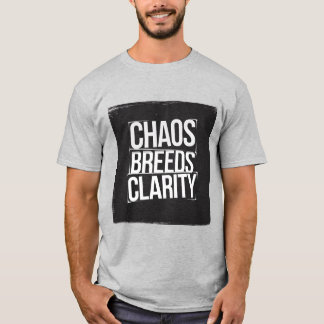エッジーな「カオスがもたらすクリアさ」グランジテイフォグラフィ Tシャツ