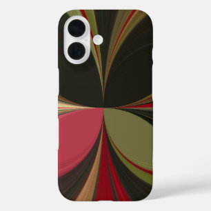 エッジーアース万華鏡のように千変万化するパターンアートプリント iPhone 16ケース