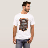 エッジーシルバー ME IRON HAPPINESS オリジナルTシャツ Tシャツ (正面フル)