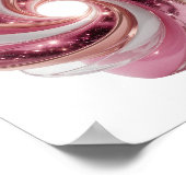エッジーシルバー SPACE GALAXY モダンデザイン ポスター (角)