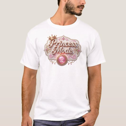 エッジー プリンセス モード オリジナル デザイン Tシャツ (正面)