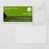 エッジ三角形 – アボカドの色合い 名刺 (正面/裏面)