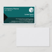 エッジ三角形 – モスグリーンのシェード 名刺 (正面/裏面)