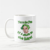 エッジ上の女性 コーヒーマグカップ (左)