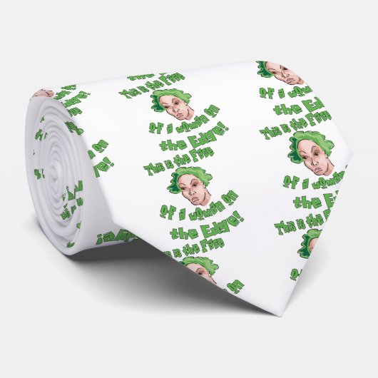 エッジ上の女性 ネクタイ (ロール)