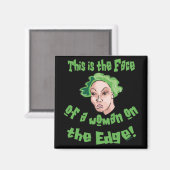 エッジ上の女性 マグネット (正面/裏面)