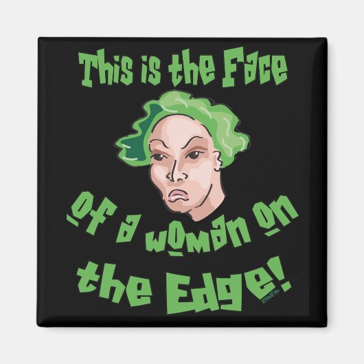 エッジ上の女性 マグネット (正面)