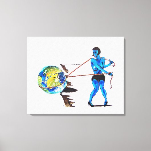 エッジ上 キャンバスプリント (正面)