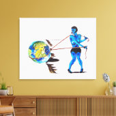 エッジ上 キャンバスプリント (インサイチュ (リビング))